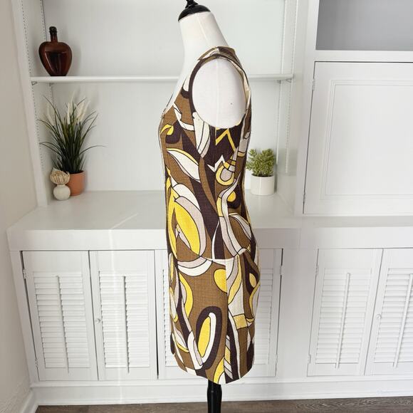 David Meister Retro Colorblock Cotton Tweed Sheath Dress Size S - Picture 3 of 8